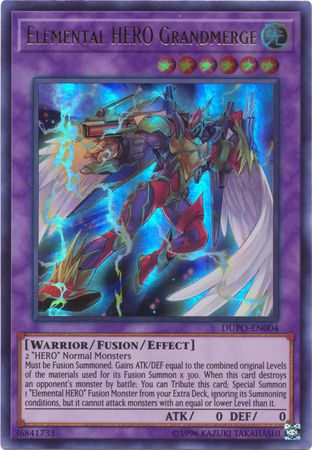 Elemental HERO Grandmerge - DUPO-EN004 - Ultra Rare - Unlimited available at 401 Games Canada