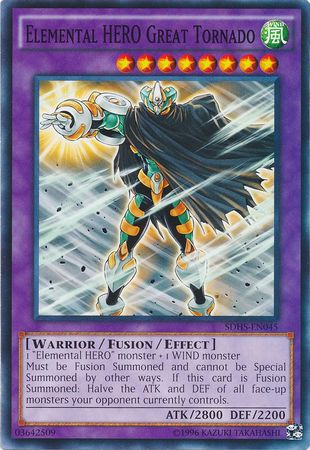 Elemental HERO Great Tornado - SDHS-EN045 - Common - Unlimited available at 401 Games Canada