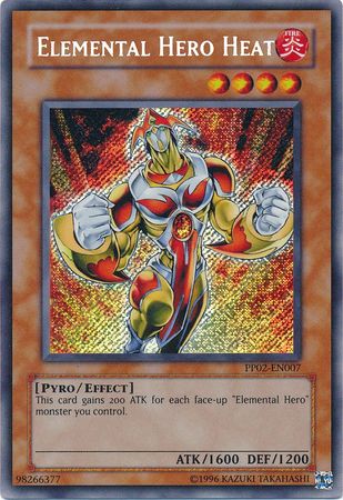 Elemental HERO Heat - PP02-EN007 - Secret Rare available at 401 Games Canada