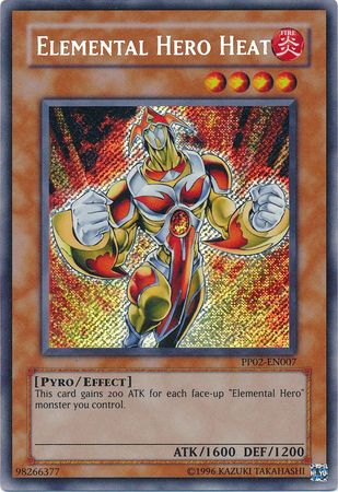 Elemental HERO Heat - PP02-EN007 - Secret Rare available at 401 Games Canada