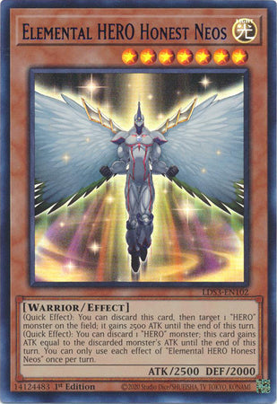 Elemental HERO Honest Neos (Blue) - LDS3-EN102 - Ultra Rare - 1st Edition available at 401 Games Canada