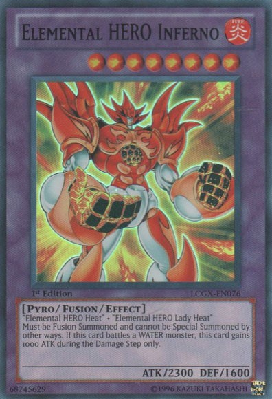 Elemental HERO Inferno - LCGX-EN076 - Super Rare - 1st Edition available at 401 Games Canada