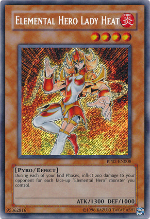 Elemental HERO Lady Heat - PP02-EN008 - Secret Rare available at 401 Games Canada