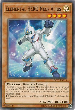 Elemental HERO Neos Alius - OP09-EN013 - Common available at 401 Games Canada