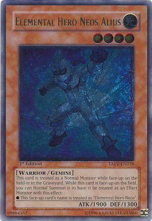 Elemental HERO Neos Alius - TAEV-EN018 - Ultimate Rare - 1st Edition available at 401 Games Canada