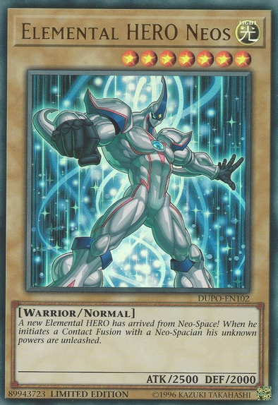 Elemental HERO Neos - DUPO-EN102 - Ultra Rare - Limited Edition available at 401 Games Canada