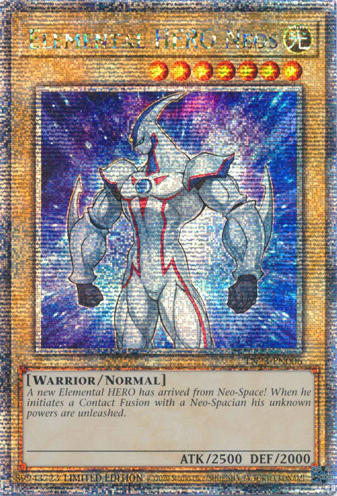 Elemental HERO Neos - TN23-EN006 - Quarter Century Secret Rare - Limited Edition available at 401 Games Canada