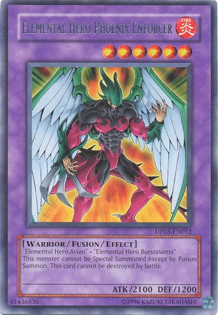 Elemental HERO Phoenix Enforcer - DP05-EN012 - Rare - Unlimited available at 401 Games Canada