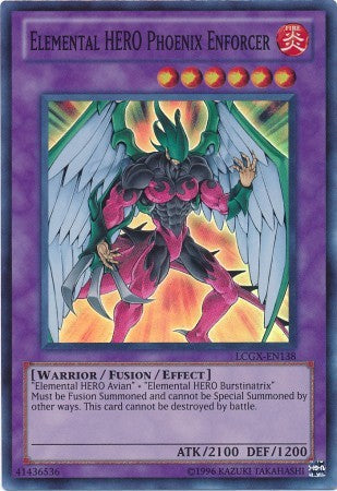 Elemental HERO Phoenix Enforcer - LCGX-EN138 - Super Rare - Unlimited available at 401 Games Canada