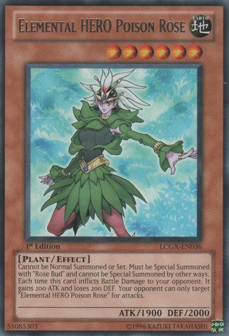 Elemental HERO Poison Rose - LCGX-EN036 - Rare - 1st Edition available at 401 Games Canada
