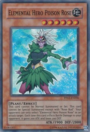 Elemental HERO Poison Rose - PP02-EN006 - Super Rare available at 401 Games Canada