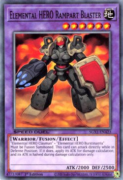 Elemental HERO Rampart Blaster - SGX1-ENA23 - Common - 1st Edition available at 401 Games Canada