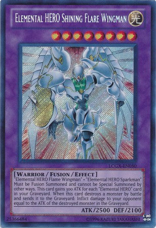 Elemental HERO Shining Flare Wingman - LCGX-EN050 - Secret Rare - Unlimited available at 401 Games Canada