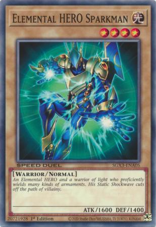 Elemental HERO Sparkman - SGX3-ENA05 - Common - 1st Edition available at 401 Games Canada