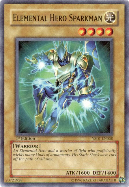 Elemental HERO Sparkman - YSDJ-EN008 - Common - 1st Edition available at 401 Games Canada