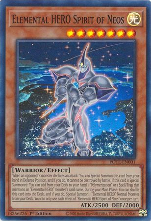 Elemental HERO Spirit of Neos - POTE-EN001 - Super Rare - 1st Edition available at 401 Games Canada
