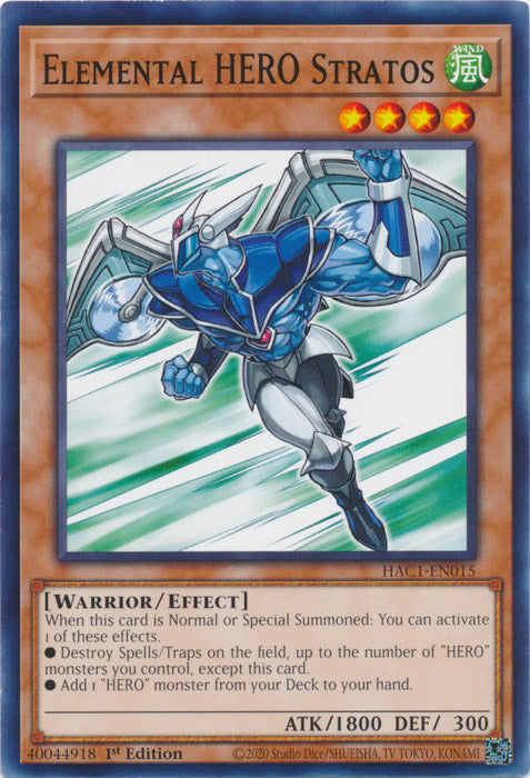 Elemental HERO Stratos - HAC1-EN015 - Common available at 401 Games Canada