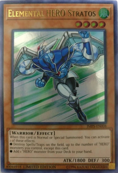 Elemental HERO Stratos - JMPS-EN008 - Ultra Rare available at 401 Games Canada