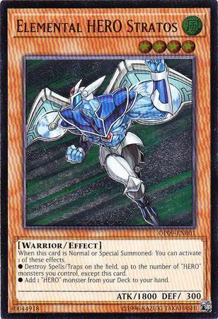 Elemental HERO Stratos - OP09-EN001 - Ultimate Rare available at 401 Games Canada