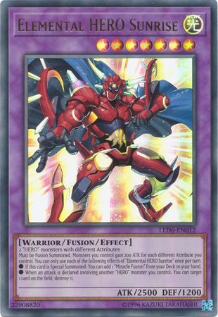 Elemental HERO Sunrise - LED6-EN012 - Ultra Rare - Unlimited available at 401 Games Canada