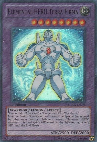 Elemental HERO Terra Firma - LCGX-EN075 - Super Rare - 1st Edition available at 401 Games Canada