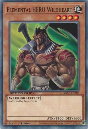 Elemental HERO Wildheart - SGX3-ENA06 - Common - 1st Edition available at 401 Games Canada