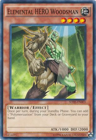 Elemental HERO Woodsman - SDHS-EN003 - Common - Unlimited available at 401 Games Canada