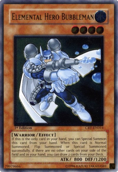 Elemental Hero Bubbleman - CRV-EN014 - Ultimate Rare - 1st Edition available at 401 Games Canada