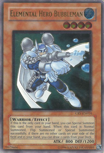 Elemental Hero Bubbleman - CRV-EN014 - Ultimate Rare - Unlimited available at 401 Games Canada