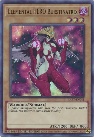 Elemental Hero Burstinatrix - LART-EN041 - Ultra Rare - Limited Edition available at 401 Games Canada