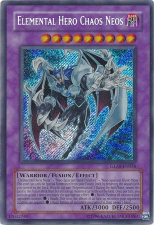 Elemental Hero Chaos Neos - GLAS-EN036 - Secret Rare - Unlimited available at 401 Games Canada