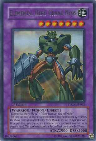 Elemental Hero Grand Neos - STON-EN035 - Ultra Rare - 1st Edition available at 401 Games Canada