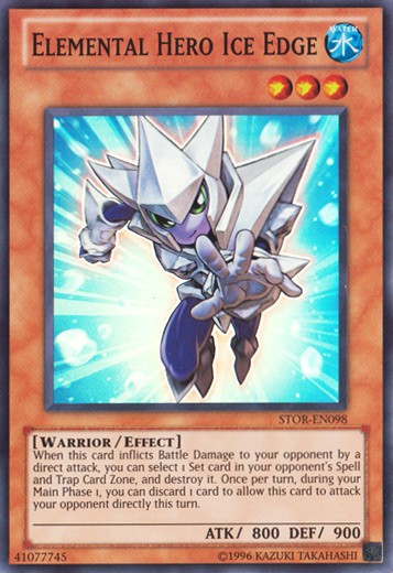 Elemental Hero Ice Edge - STOR-EN098 - Super Rare - Unlimited available at 401 Games Canada