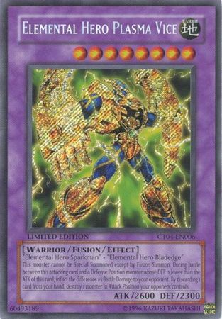 Elemental Hero Plasma Vice - CT04-EN006 - Secret Rare - Limited Edition available at 401 Games Canada