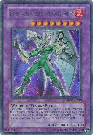 Elemental Hero Shining Phoenix Enforcer - DR04 - EN213 - Ultra Rare available at 401 Games Canada