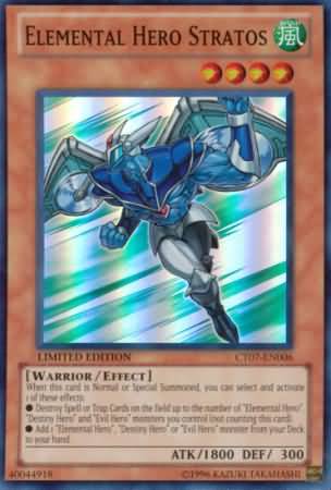 Elemental Hero Stratos - CT07-EN006 - Super Rare - Limited Edition available at 401 Games Canada