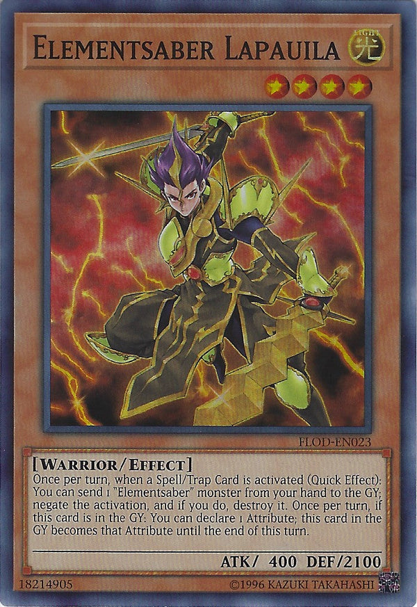 Elementsaber Lapauila - FLOD-EN023 - Super Rare - Unlimited available at 401 Games Canada