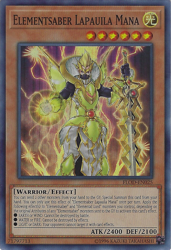 Elementsaber Lapauila Mana - FLOD-EN025 - Super Rare - Unlimited available at 401 Games Canada