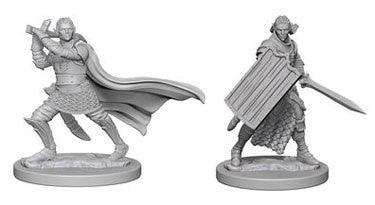 Elf Male Paladin - Pathfinder Deep Cuts Unpainted Minis available at 401 Games Canada