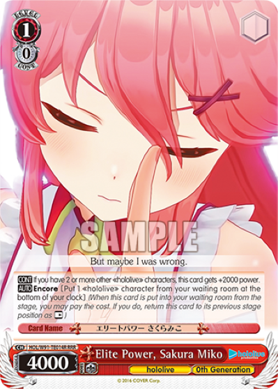 Elite Power, Sakura Miko (Triple Rare) available at 401 Games Canada