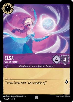 Elsa (Queen Regent) - 40/204 - Common available at 401 Games Canada