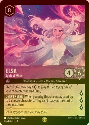 Elsa (Spirit of Winter) - 42/204 - Legendary (Foil) available at 401 Games Canada