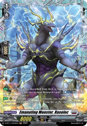 Emanating Monster, Raselec - D-BT11/FR19EN - Frame Rare available at 401 Games Canada