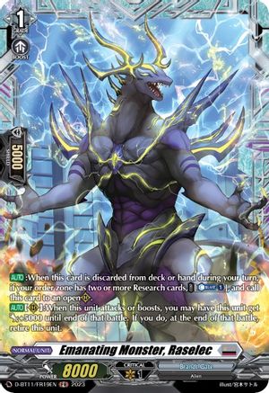 Emanating Monster, Raselec - D-BT11/FR19EN - Frame Rare available at 401 Games Canada