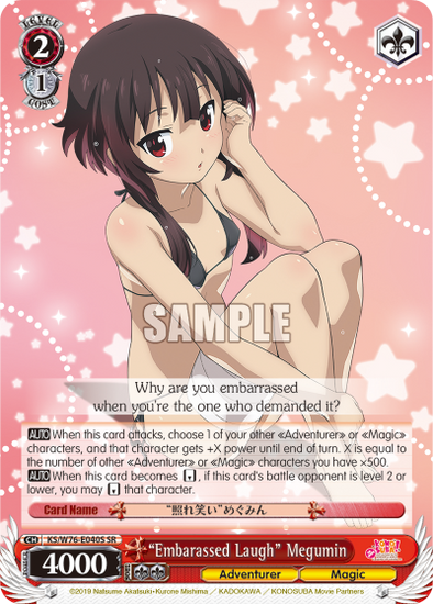 "Embarassed Laugh" Megumin - KS/W76-E040S - Super Rare available at 401 Games Canada