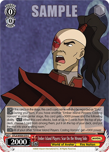 Ember Island Players: Scar On the Wrong Side - ATLA/WX04-E070 - Common available at 401 Games Canada