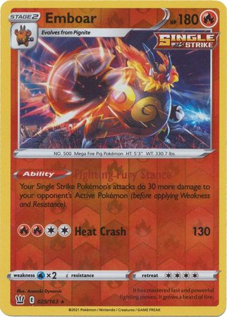 Emboar - 025/163 - Holo Rare - Reverse Holo available at 401 Games Canada