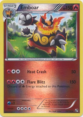 Emboar - 19/114 - Holo Rare - Reverse Holo available at 401 Games Canada