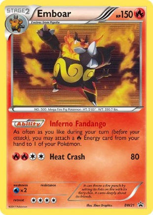 Emboar - BW21 - Holo Promo available at 401 Games Canada