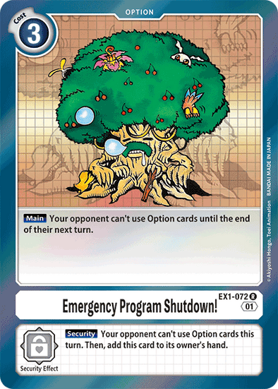 Emergency Program Shutdown! - EX1-072 - Rare available at 401 Games Canada